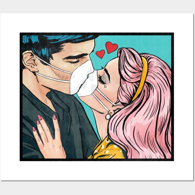 Coronavirus - Kiss Comic Wall Art by karutees